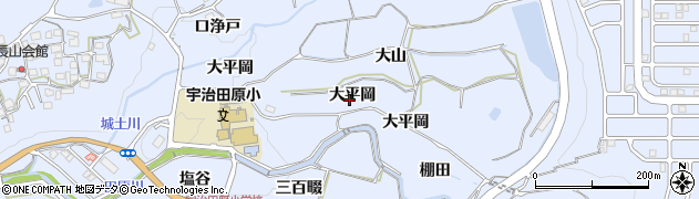 京都府宇治田原町（綴喜郡）岩山（大平岡）周辺の地図