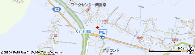 滋賀県甲賀市信楽町神山593周辺の地図