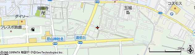 三重県鈴鹿市道伯町周辺の地図