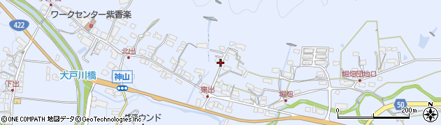 滋賀県甲賀市信楽町神山357周辺の地図