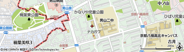 京都府八幡市男山石城6周辺の地図