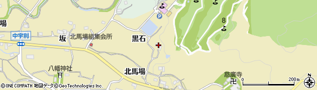 愛知県新城市中宇利（黒石）周辺の地図