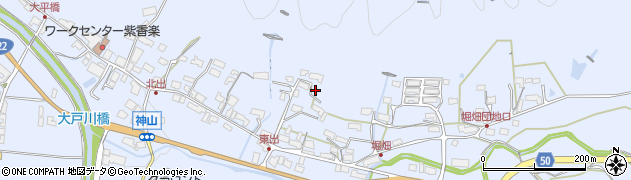 滋賀県甲賀市信楽町神山361周辺の地図