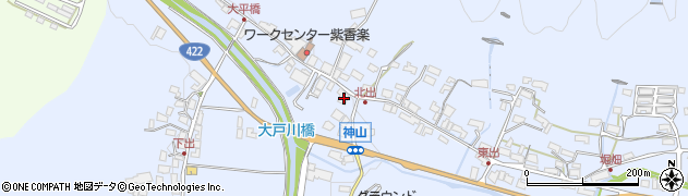 滋賀県甲賀市信楽町神山587周辺の地図