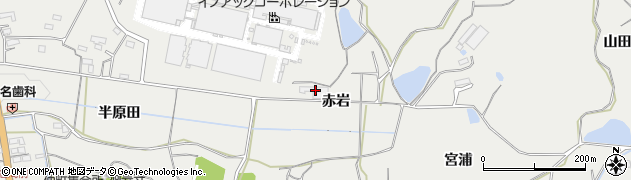 愛知県新城市富岡（赤岩）周辺の地図