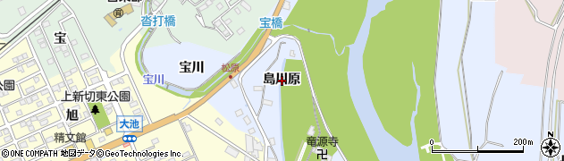 愛知県豊川市松原町島川原周辺の地図