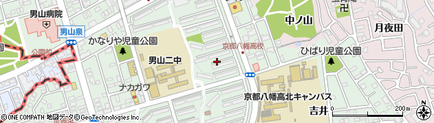 京都府八幡市男山石城2周辺の地図