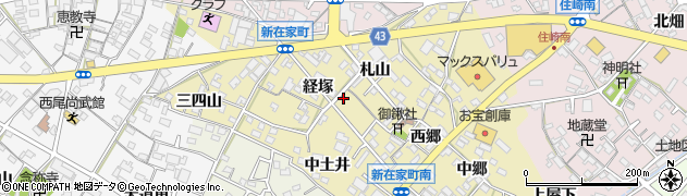 愛知県西尾市新在家町経塚5周辺の地図