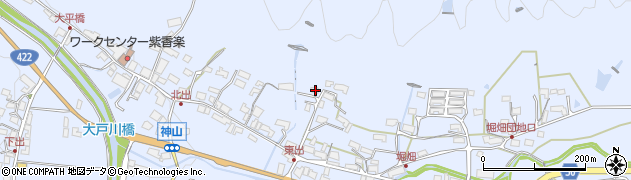 滋賀県甲賀市信楽町神山350周辺の地図