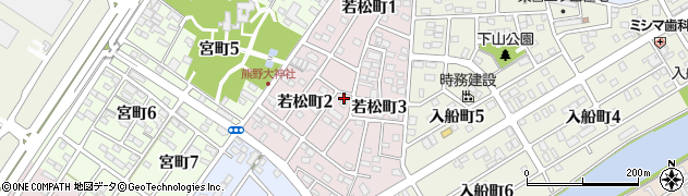 愛知県碧南市若松町周辺の地図