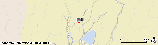 愛知県蒲郡市清田町膳棚周辺の地図