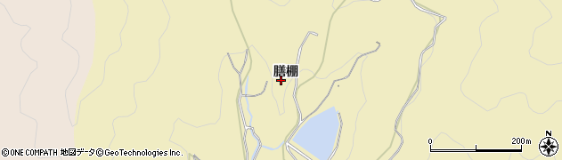 愛知県蒲郡市清田町（膳棚）周辺の地図