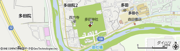 兵庫県川西市多田院多田所町周辺の地図