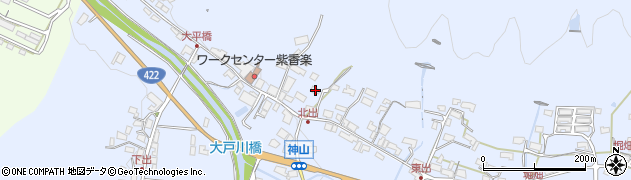 滋賀県甲賀市信楽町神山453周辺の地図