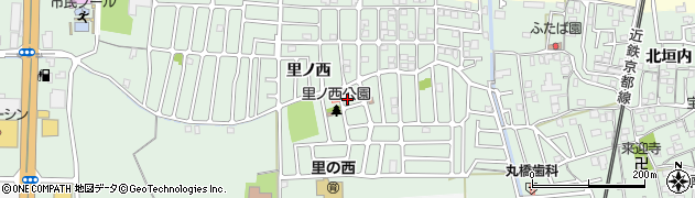 京都府城陽市久世（里ノ西）周辺の地図