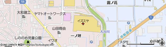 京都銀行イズミヤ八幡店 ＡＴＭ周辺の地図