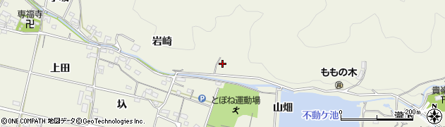 愛知県幸田町（額田郡）荻（城ケ入）周辺の地図