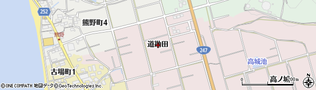 愛知県常滑市古場（道勘田）周辺の地図