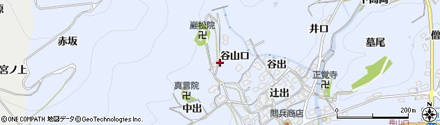 京都府宇治田原町（綴喜郡）岩山（谷山口）周辺の地図