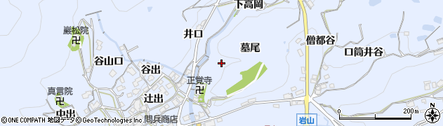 禅定寺川周辺の地図