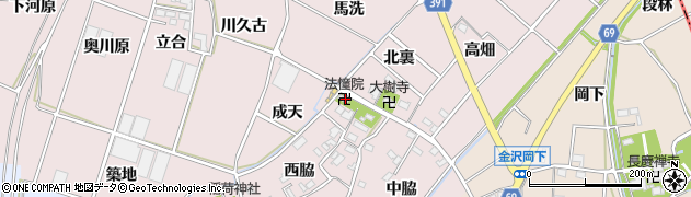 愛知県豊川市江島町西脇50周辺の地図