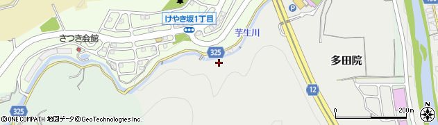 兵庫県川西市多田院（甲斐郷）周辺の地図