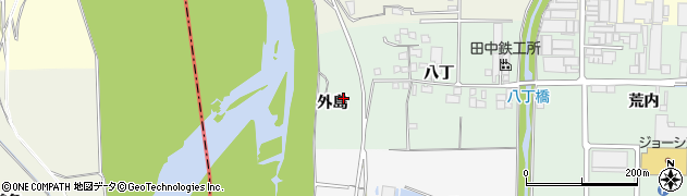 京都府城陽市久世（外島）周辺の地図