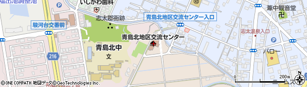 藤枝市役所青島北地区交流センター　地域子育て支援センター・にこにこ広場周辺の地図