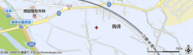 兵庫県上郡町（赤穂郡）與井周辺の地図