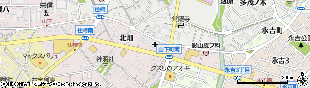 愛知県西尾市住崎町北畑9周辺の地図