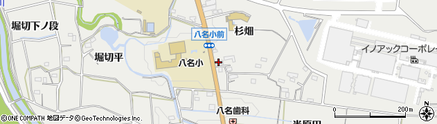 愛知県新城市富岡（半ノ木）周辺の地図