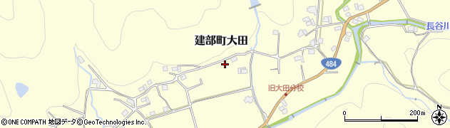 岡山県岡山市北区建部町大田周辺の地図