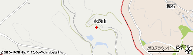 京都府宇治市白川水落山周辺の地図
