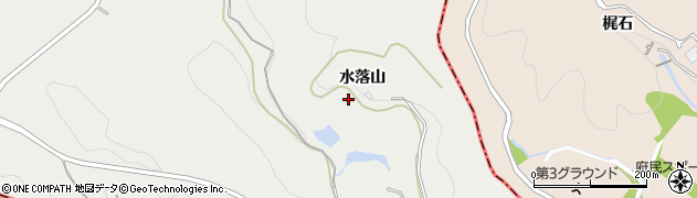 京都府宇治市白川（水落山）周辺の地図