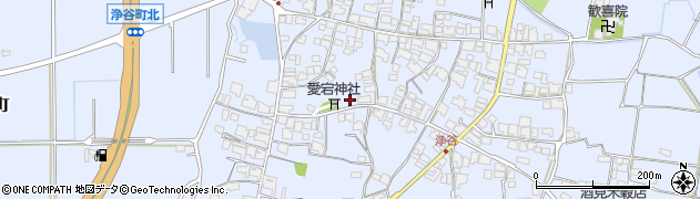 兵庫県小野市浄谷町周辺の地図