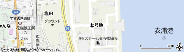 愛知県知多郡武豊町七号地周辺の地図