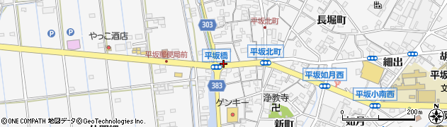 平坂橋周辺の地図