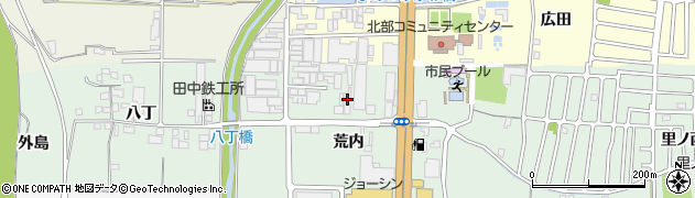 京都府城陽市久世荒内周辺の地図
