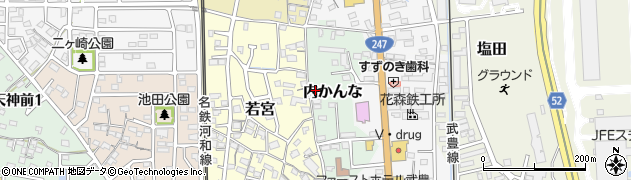 愛知県知多郡武豊町内かんな14周辺の地図