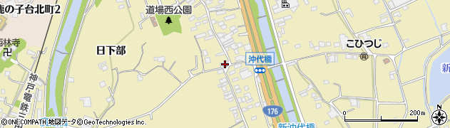 兵庫県神戸市北区道場町道場2周辺の地図