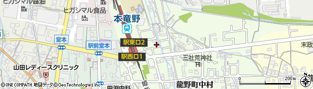 兵庫県たつの市龍野町中村438周辺の地図