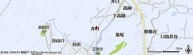 京都府綴喜郡宇治田原町岩山井口周辺の地図