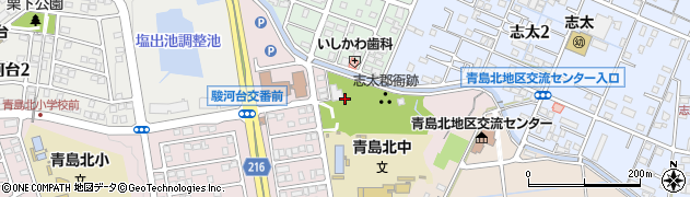 萩公園周辺の地図