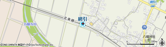 網引駅周辺の地図
