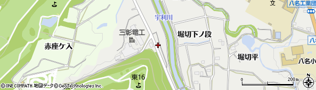愛知県新城市富岡（向小吹）周辺の地図