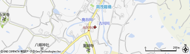 兵庫県三木市吉川町楠原709周辺の地図