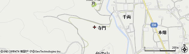 愛知県豊川市千両町（寺門）周辺の地図