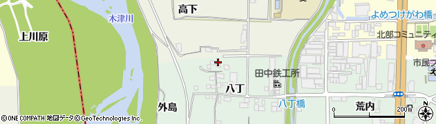 京都府城陽市久世八丁52周辺の地図