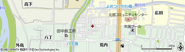 京都府城陽市久世荒内171周辺の地図