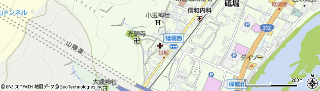 兵庫県姫路市砥堀454周辺の地図